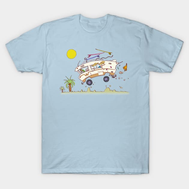 Surf Trip T-Shirt by Solid Fish Designs